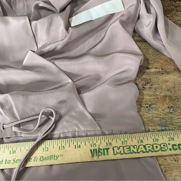 Helena Quinn 100% Silk Long Sleeve Mini Cocktail Dress Size Small - Picture 8 of 10